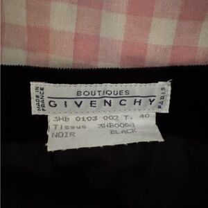 Givenchy Elegant Black Velvet Skirt